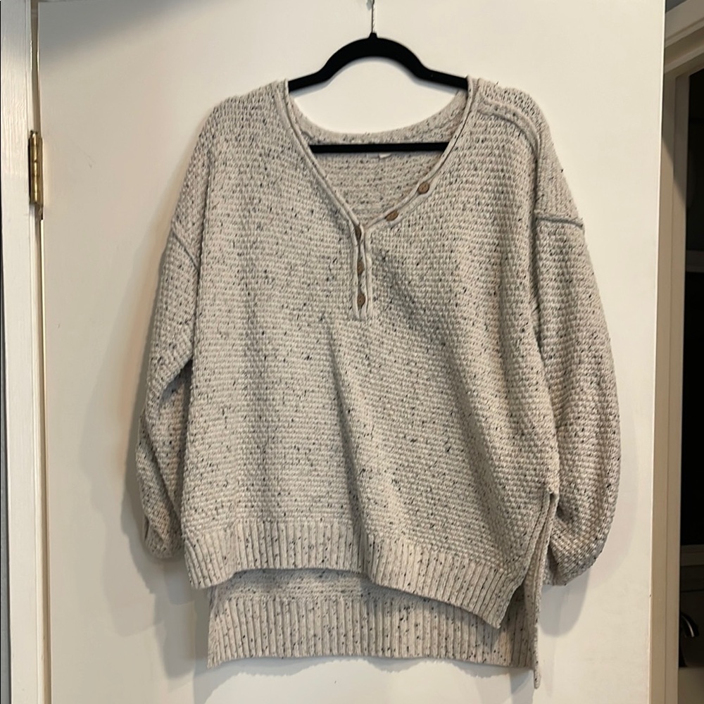 Cozy Gray Knit Sweater